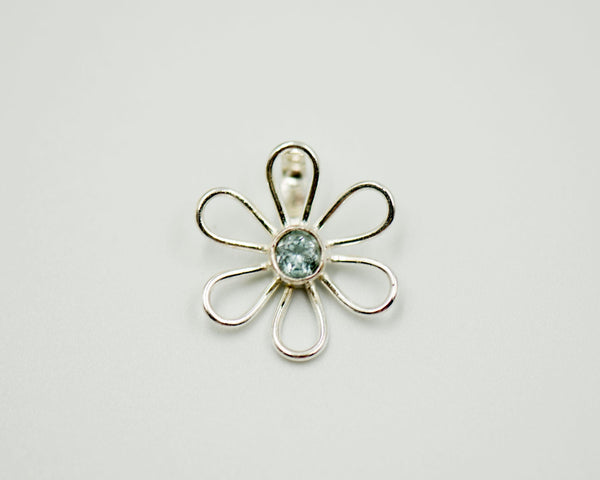 016 Pendant Flower Light Semi Preciouse Stone