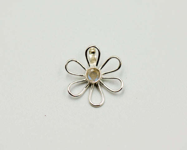 017 Pendant Flower Pearl