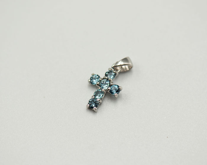 089 Pendant June Birthstone Cross