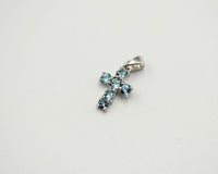 089 Pendant June Birthstone Cross