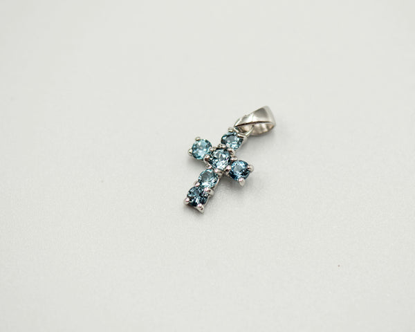 089 Pendant June Birthstone Cross