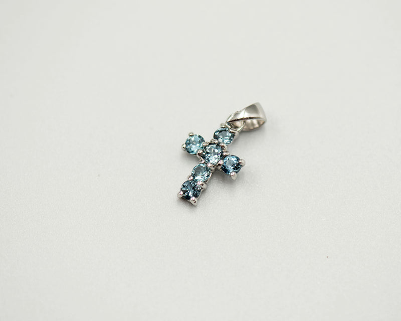 089 Pendant June Birthstone Cross