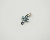 089 Pendant June Birthstone Cross