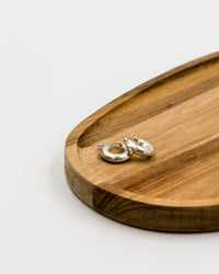 106 Earrings Elegant silver thick hoop earrings