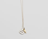 052 Set Necklace God Heals (Chain included)